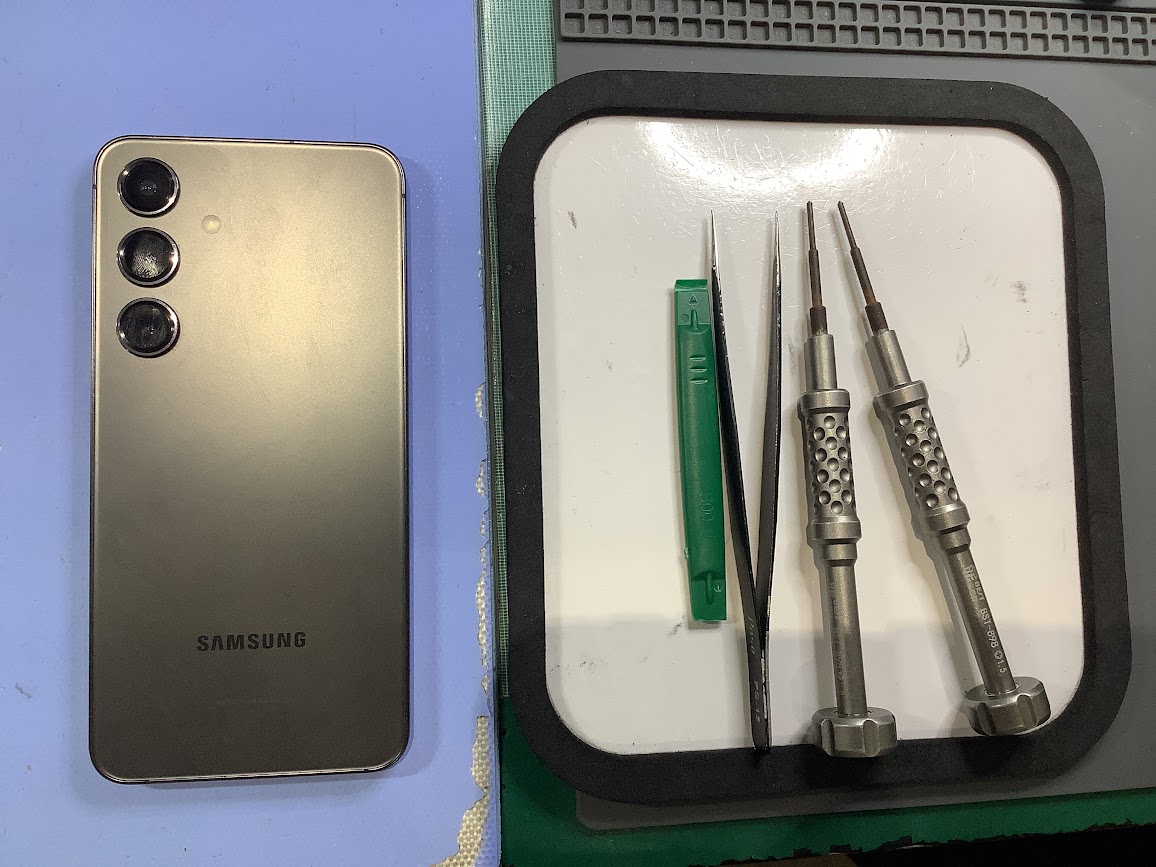 GalaxyS24のバッテリー交換ならデータをそのまま・最短即日修理のスマホ修理工房港北TOKYU S.C.店へ！